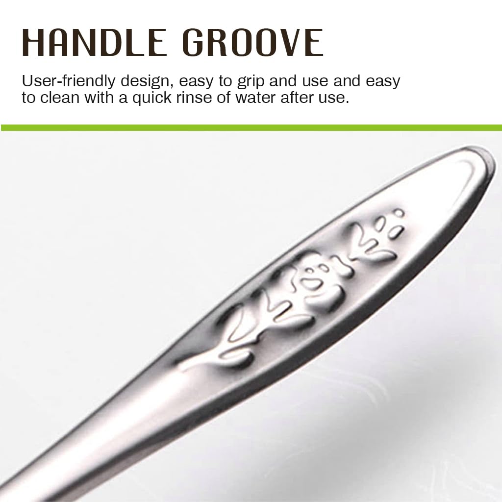 Qpets Hand Feeding Spoons for Baby Birds with 4.72 in Narrow Tip Stainless Steel Design | 2 Spoon Set