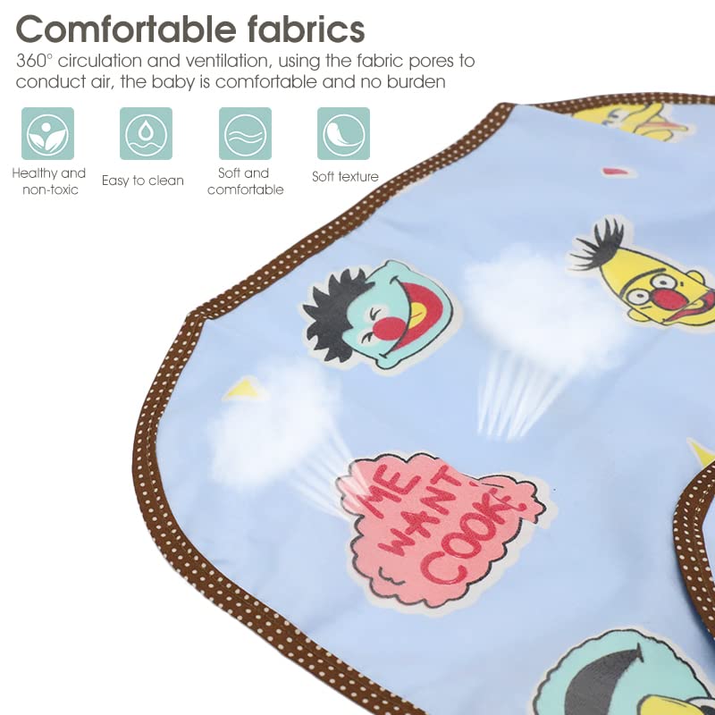 SNOWIE SOFT Baby Bib for Toddlers featuring Waterproof TPU Fabric and Elastic Sleeves | Fits 6–24 Months