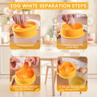 HASTHIP® gg White Separator with Egg Beater, Egg Separator Yolk White Separator, Egg White Filter Storage Box