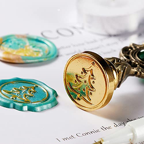 Supvox Wax Seal Stamp Kit for Invitations with 90 Wax Beads and Detachable Wooden Handle | Gift Box