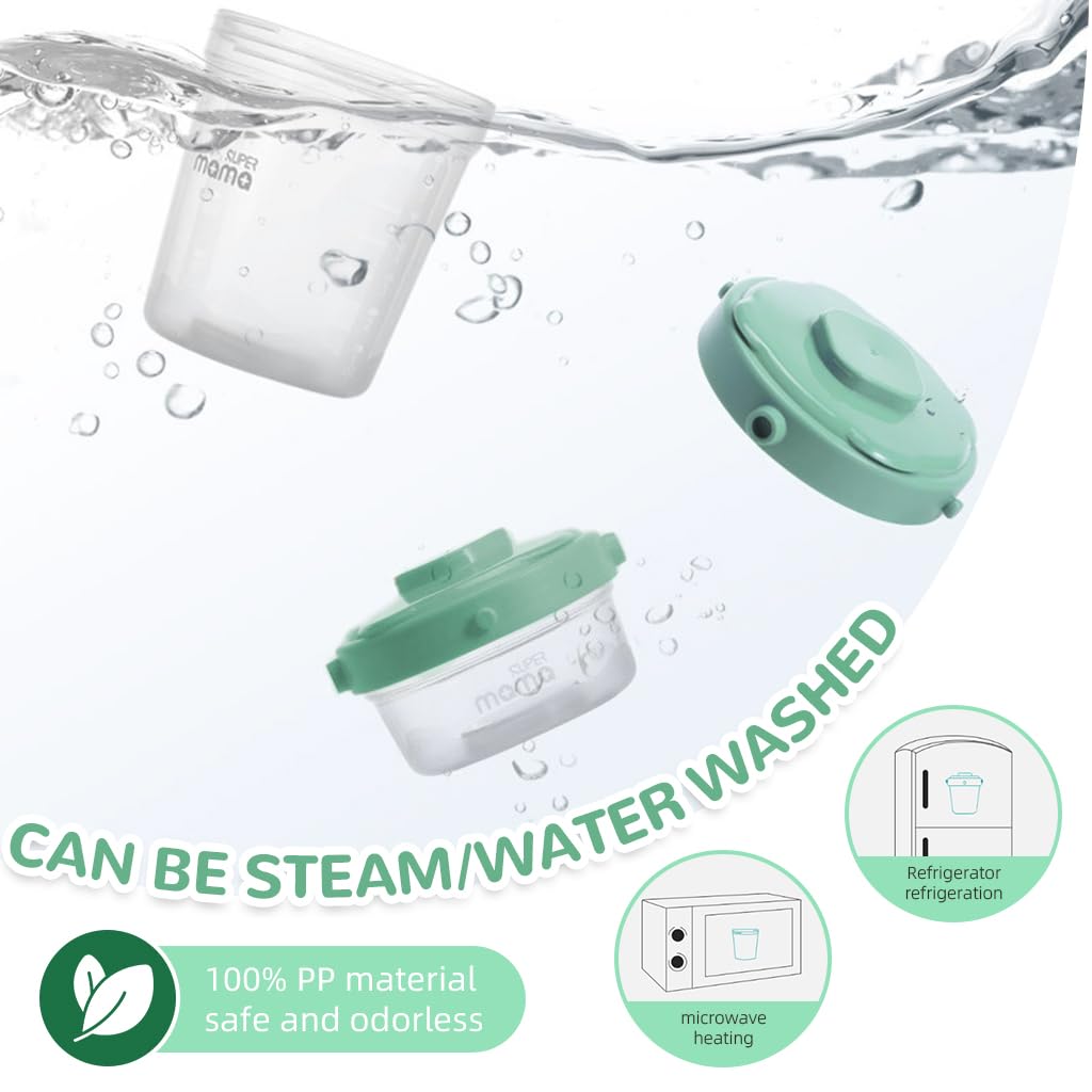 Baby Food Containers with Lids for Storage and Meal Prep featuring Leakproof Design 60ml–200ml