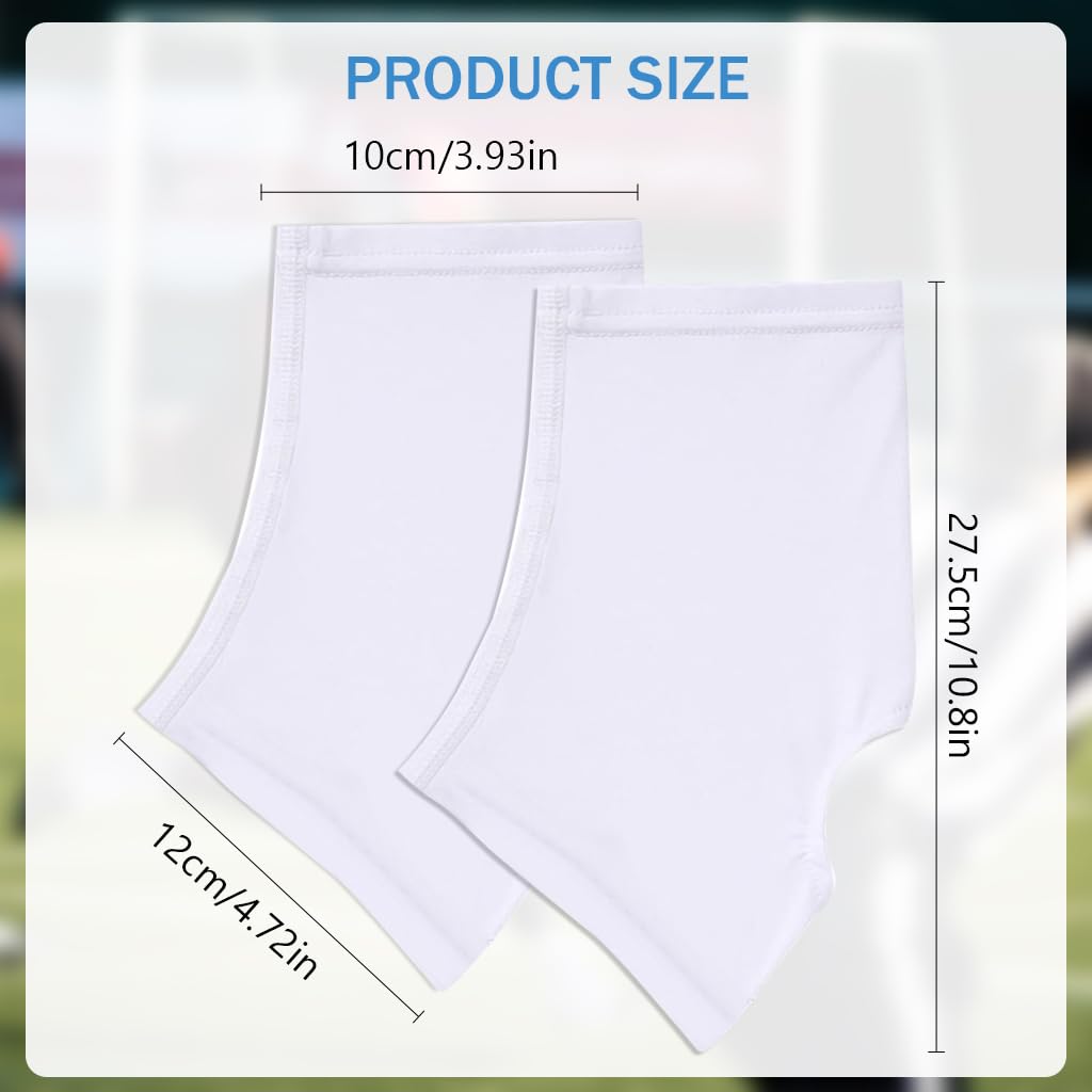 Proberos Football Cleat Covers for Youth and Adults with Ankle Support and White Lycra Sleeves