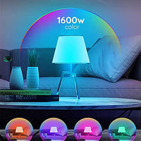 ELEPHANTBOAT® 2Pcs 10W Bluetooth Smart Light Bulb RGBW LED Light Controlled by APP, Sync to Music, Dimmable 16 Millions Color Desk Lamp (B22)