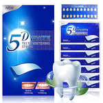 HANNEA® 14 Pairs Teeth Whitening Strip 5D Shimmer White Tooth Stickers with Teeth Shade Chart Professional Teeth Whitening Strip for Senstive Teeth Separate Package