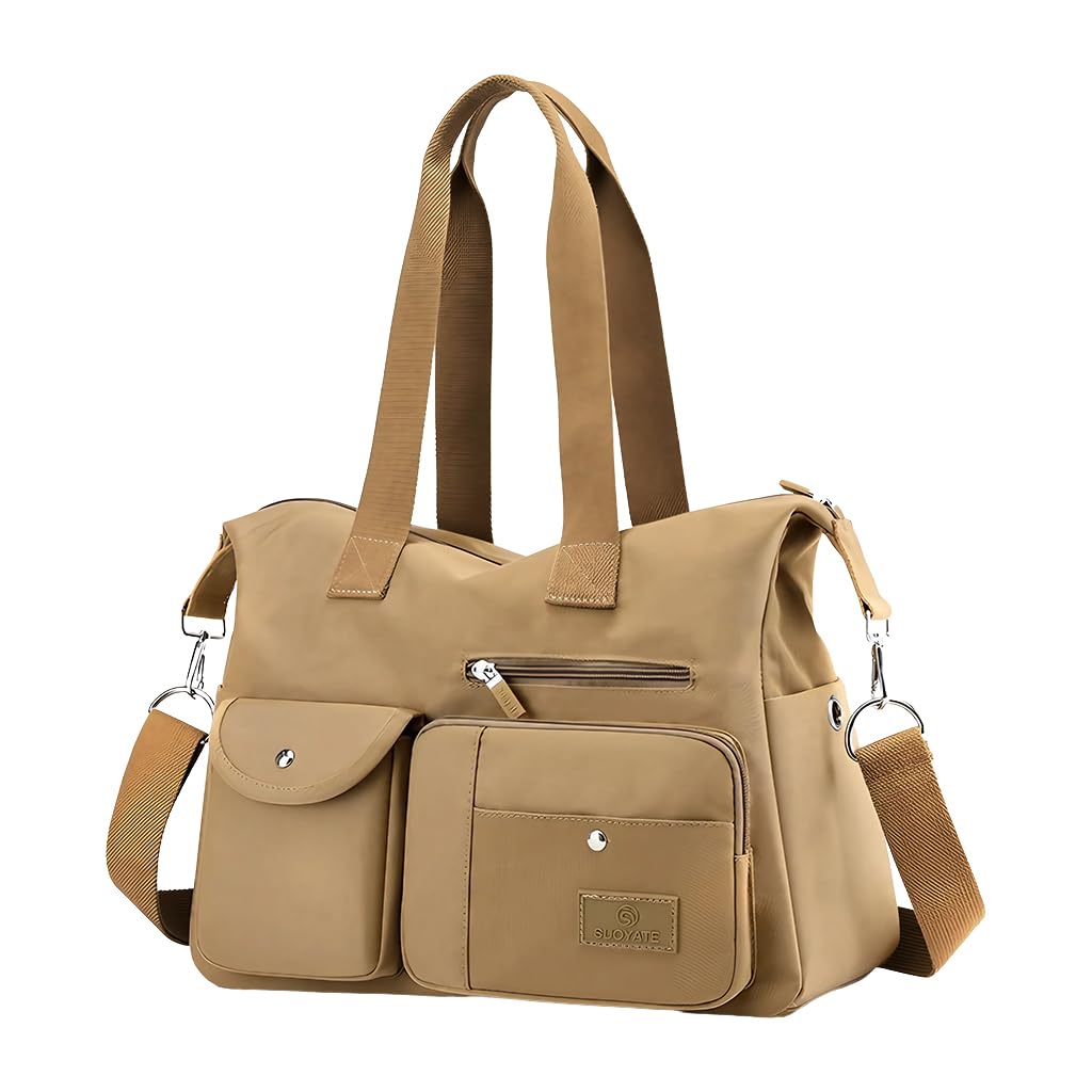 PALAY® Travel Handbags for Women, Casual Shoulder Bag Women Hand Bag Fashion Nylon Hand Bag with Removable Shoulder Strap Women Tote Bag Crossbody Bag Lightweight Tote Bag for Travel, 38x20x31cm