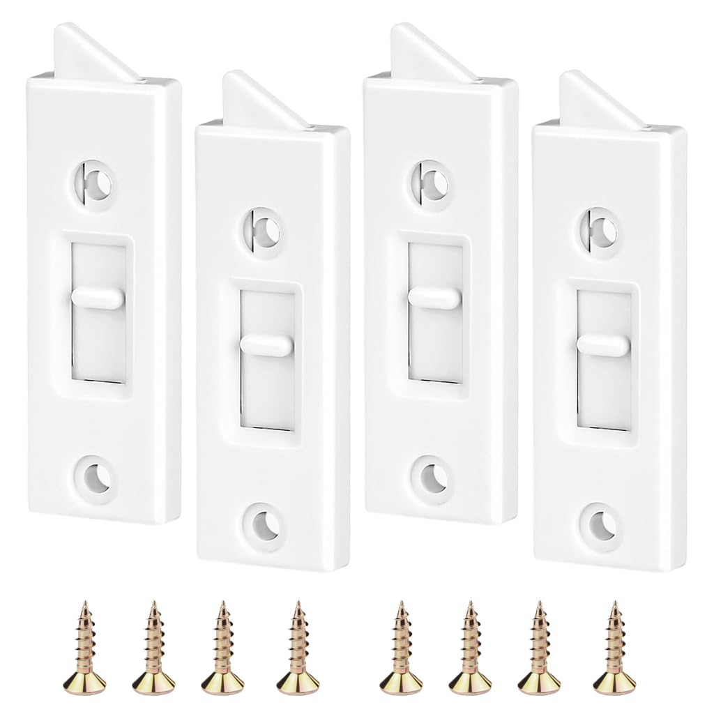 Serplex Window Latch Locks for Child Safety with Spring Loaded Slider and 2 Inch Spacing | Zinc Alloy Construction