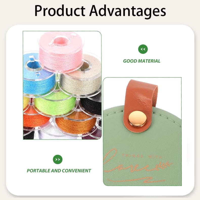 ZIBUYU Mini Portable Sewing Kit for Home and Travel with Pincushion Organizer | Compact Storage Box for Needles Threads and Accessories