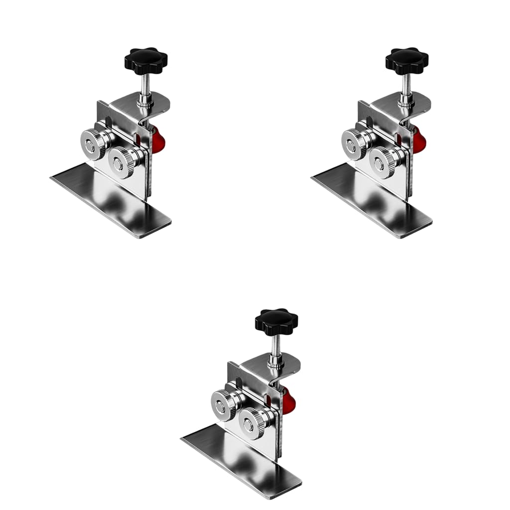 Serplex Floor Cabinet Frame Install Clamp for Door Mounting with Stainless Steel Arm 3PCS