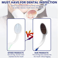 HANNEA® Mouth Dental Mirror, Dental Tools for Oral Care Home Professional Inspection Anit-fog Microcrystalline Nano Dental Mirror for Teeth Cleaning Home Use Dental Mouth Mirror