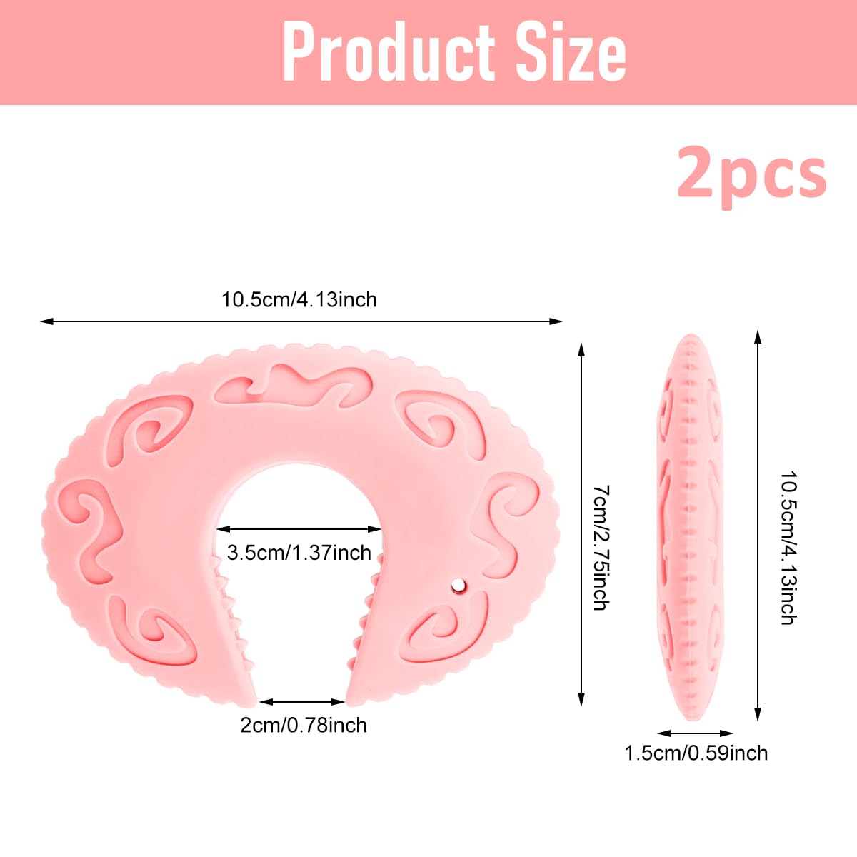 SNOWIE SOFT Silicone Door Slam Stopper for Baby Safety featuring Anti Slip Grip and 2Pcs Pink Set