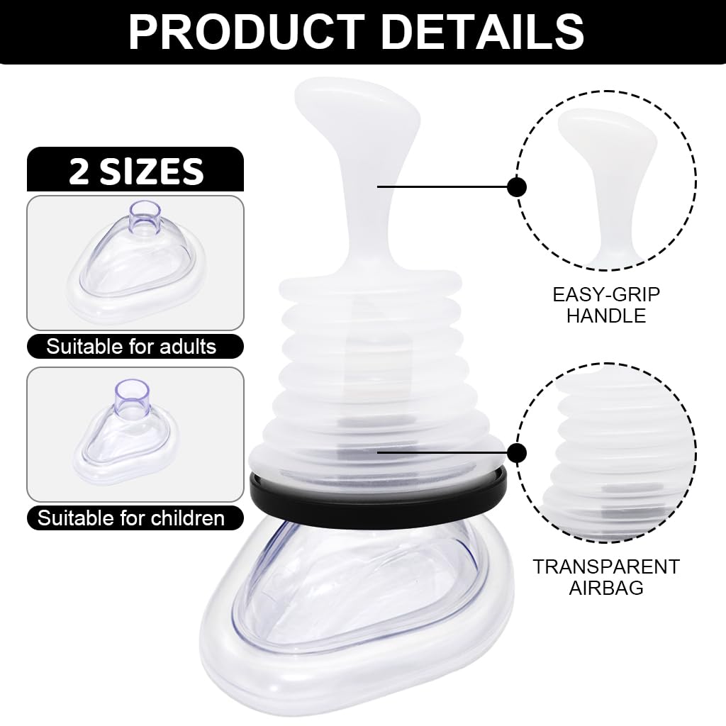 HANNEA Anti Choking Device for Kids and Adults with 3 Masks | Portable First Aid Tool