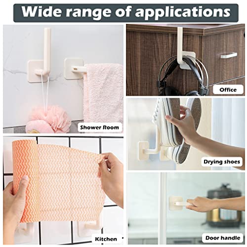 ZIBUYU® Multi Use Wall Mounted Storage Rack for Kitchen Bathroom Bedroom Self Adhesive Toilet Roll Holder Pot Lid Holder Self Adhesive Wall Hook, 2 Pack