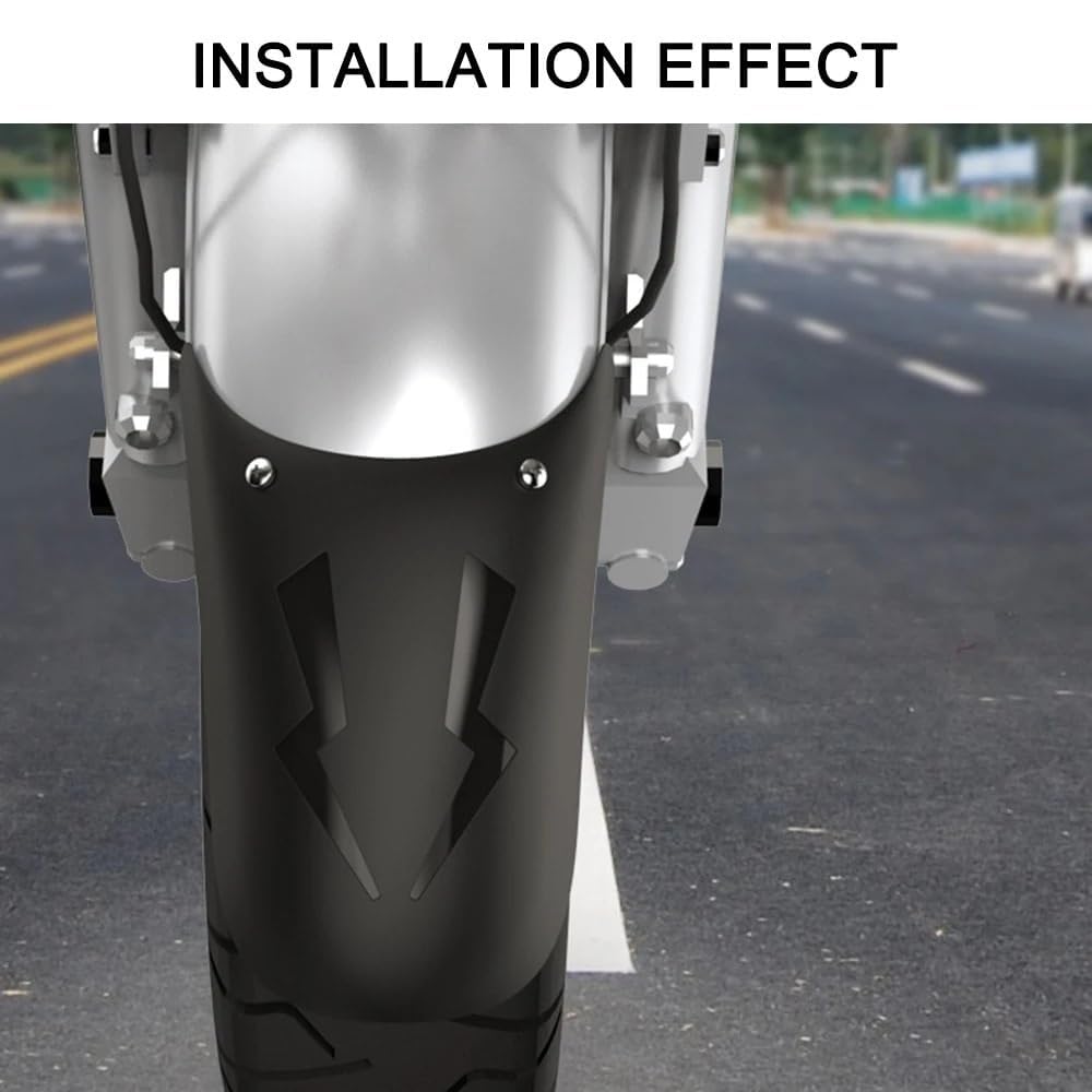 STHIRA Motorcycle Front Mudguard with Screw Pack for Scooters and E-Bikes | Splash Protection