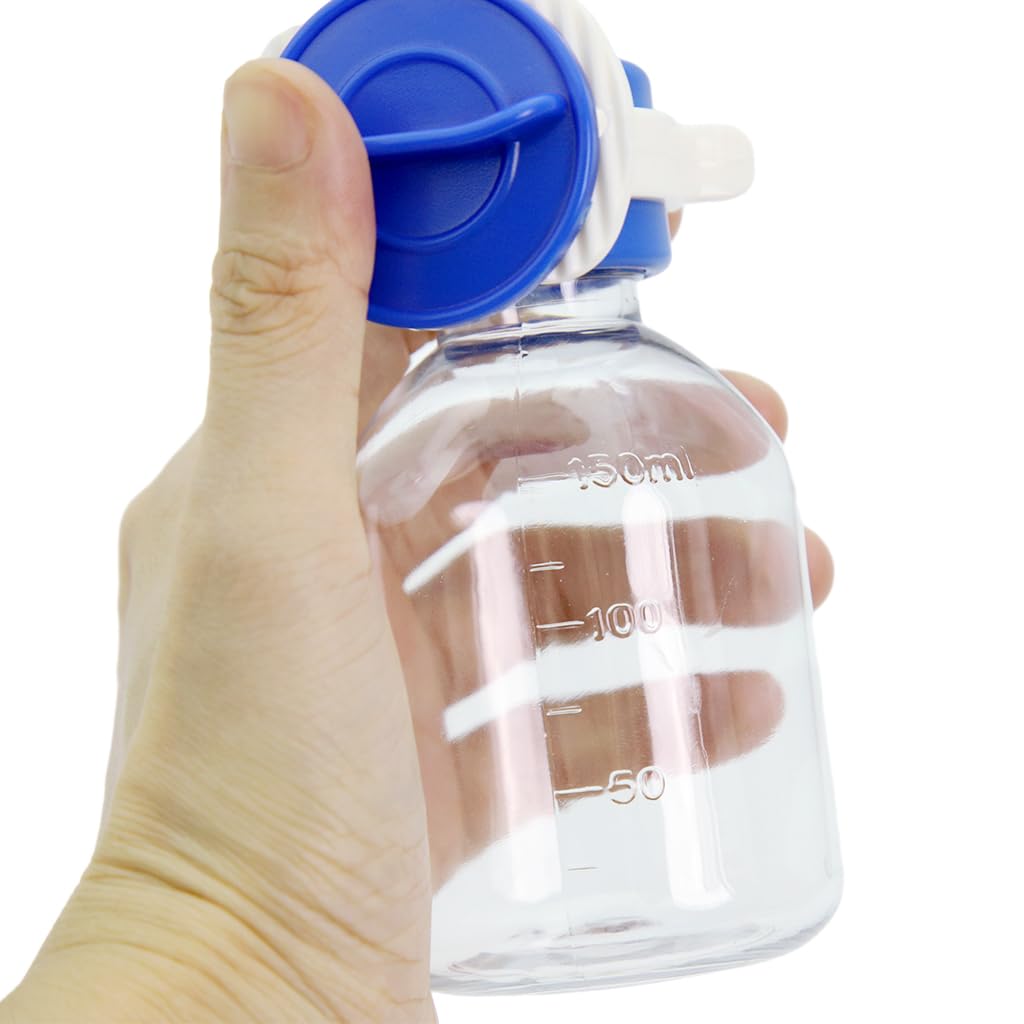 Qpets Small Pets Water Bottle for Cages with 150ml Capacity and Long Nozzle | No Drip Design