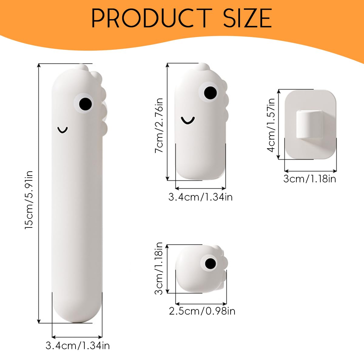 SNOWIE SOFT Silicone Lever Handle Knob Cover Set of 9PCS for Childproof Doors | Finger Pinch and Cushion Guard