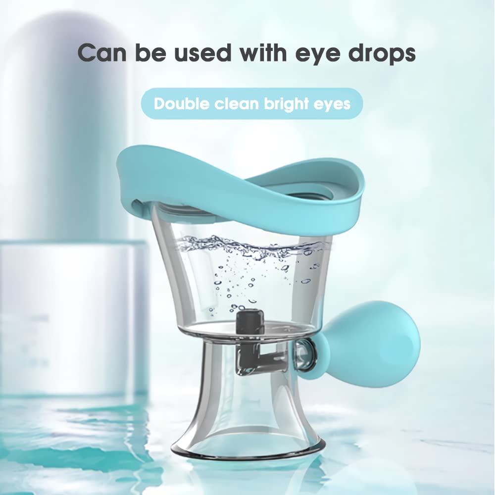 HANNEA  Eye Cleaning Cup Travel Silicone Eye Cleaning Cup with Air Valve,More Efficient Eye Rinse Eye Wash Cup