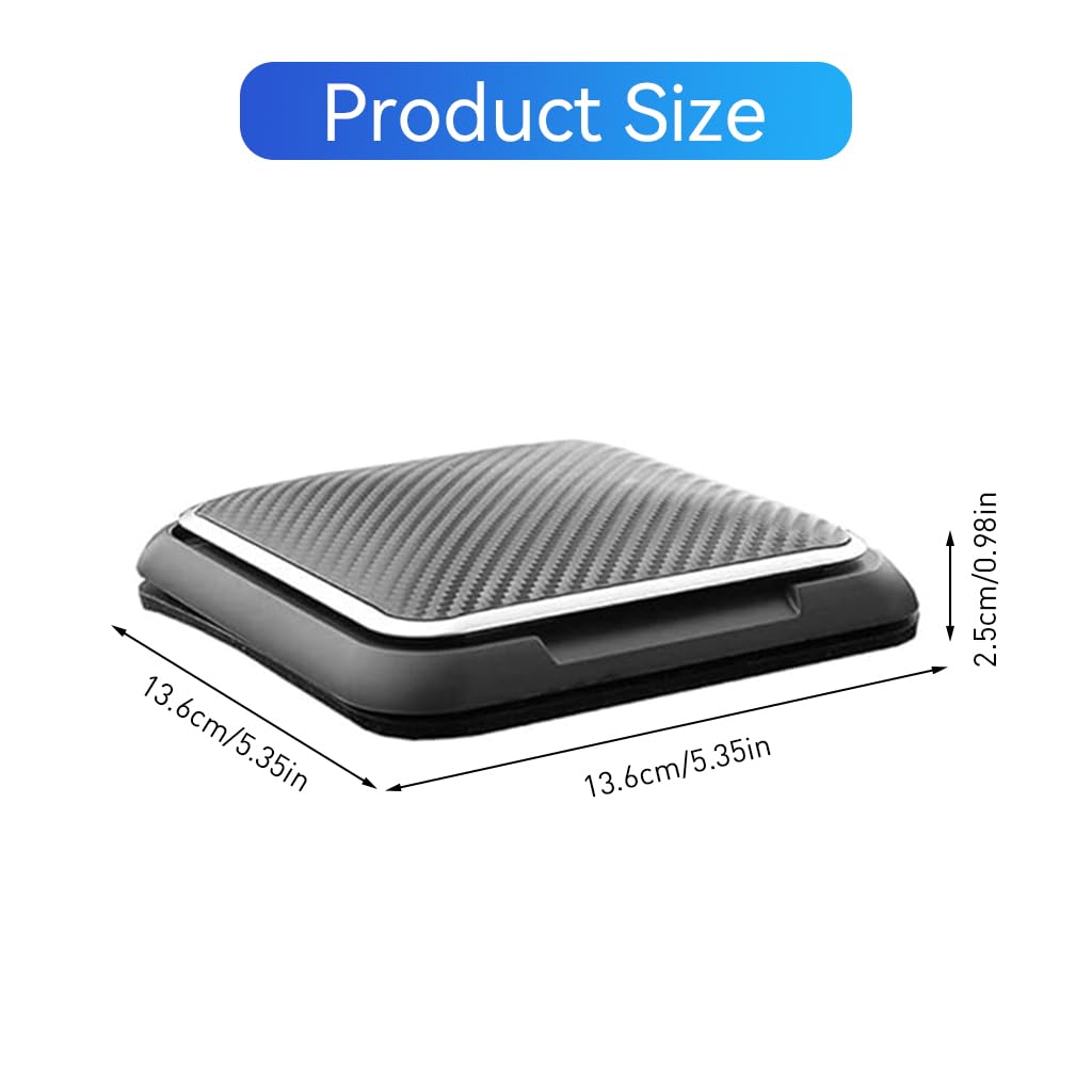 STHIRA Mobile Holder for Car with Folding Design and Secure Suction Cup | Carbon Fiber Pattern Dashboard Mount