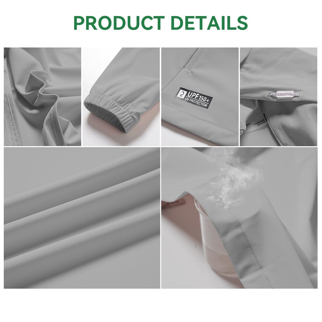 Venzina Sunscreen Jacket for Outdoor Sports with UPF150+ Protection and Ice Silk Cooling Tech