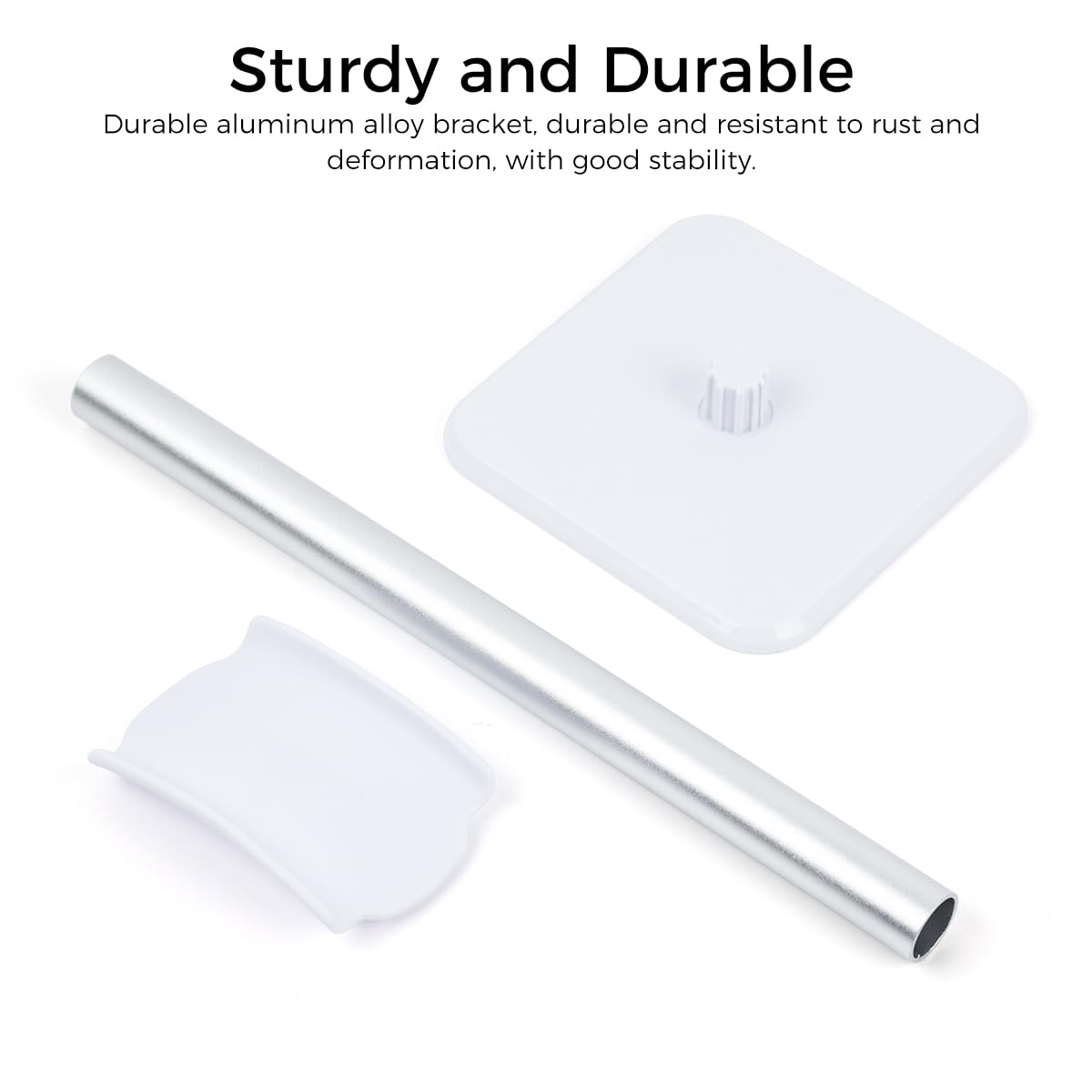 ZORBES Headphone Stand for Desktop Gaming with 8.86 in Height and Anti Slip Base | White Aluminum Holder