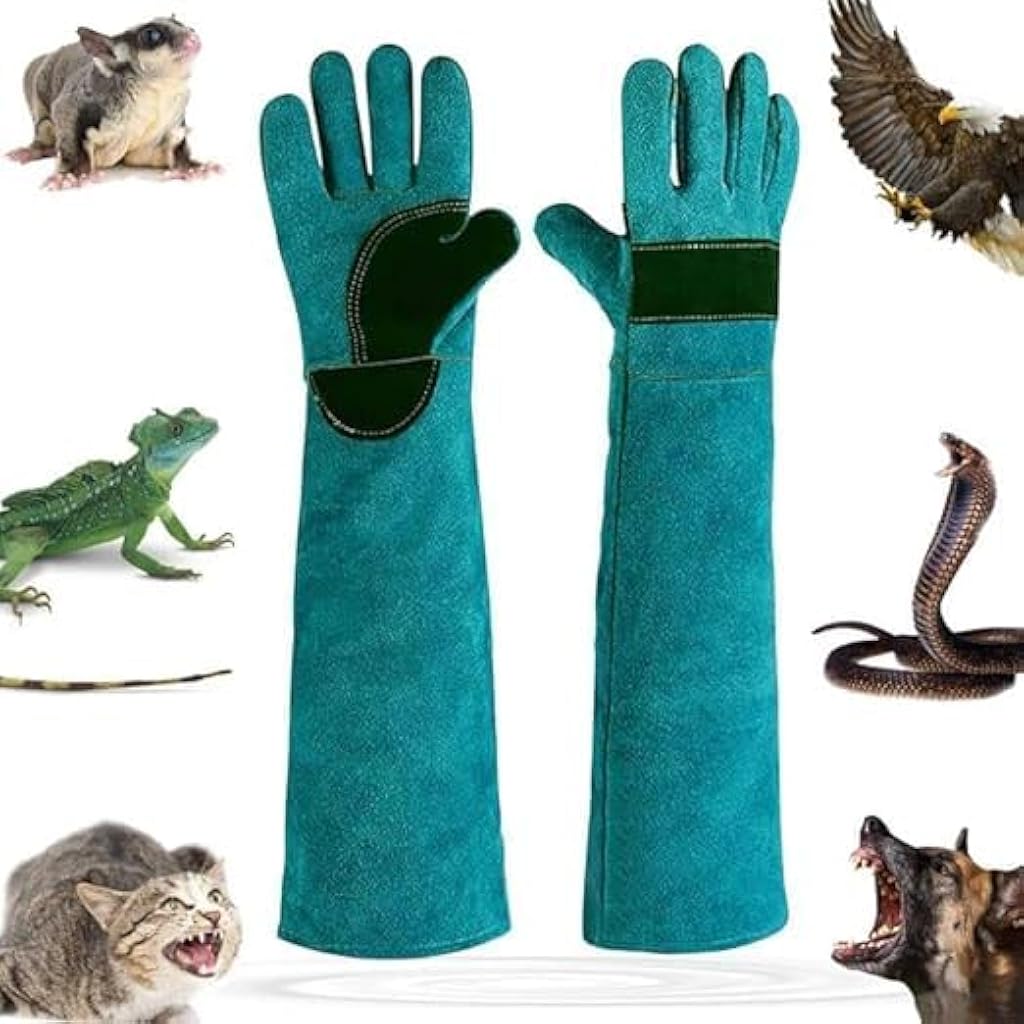 Serplex® Animal Handling Gloves Vet's Gloves,60cm Long Arm-length Protective,Double-layer Padded Thicken Design with Soft Lined Arm-Length for Protection  and Farm Work