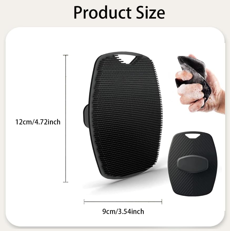 ZIBUYU Body Scrubber for Nourishing Skin with Soft Silicone Bristles | Gentle Shower Exfoliation