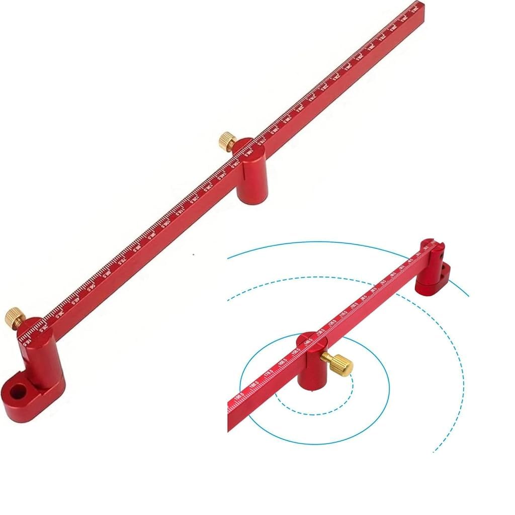 Serplex Woodworking Compass Scriber for Arc Drawing and Parallel Line Marking | 300mm Aluminum Alloy Precision Tool