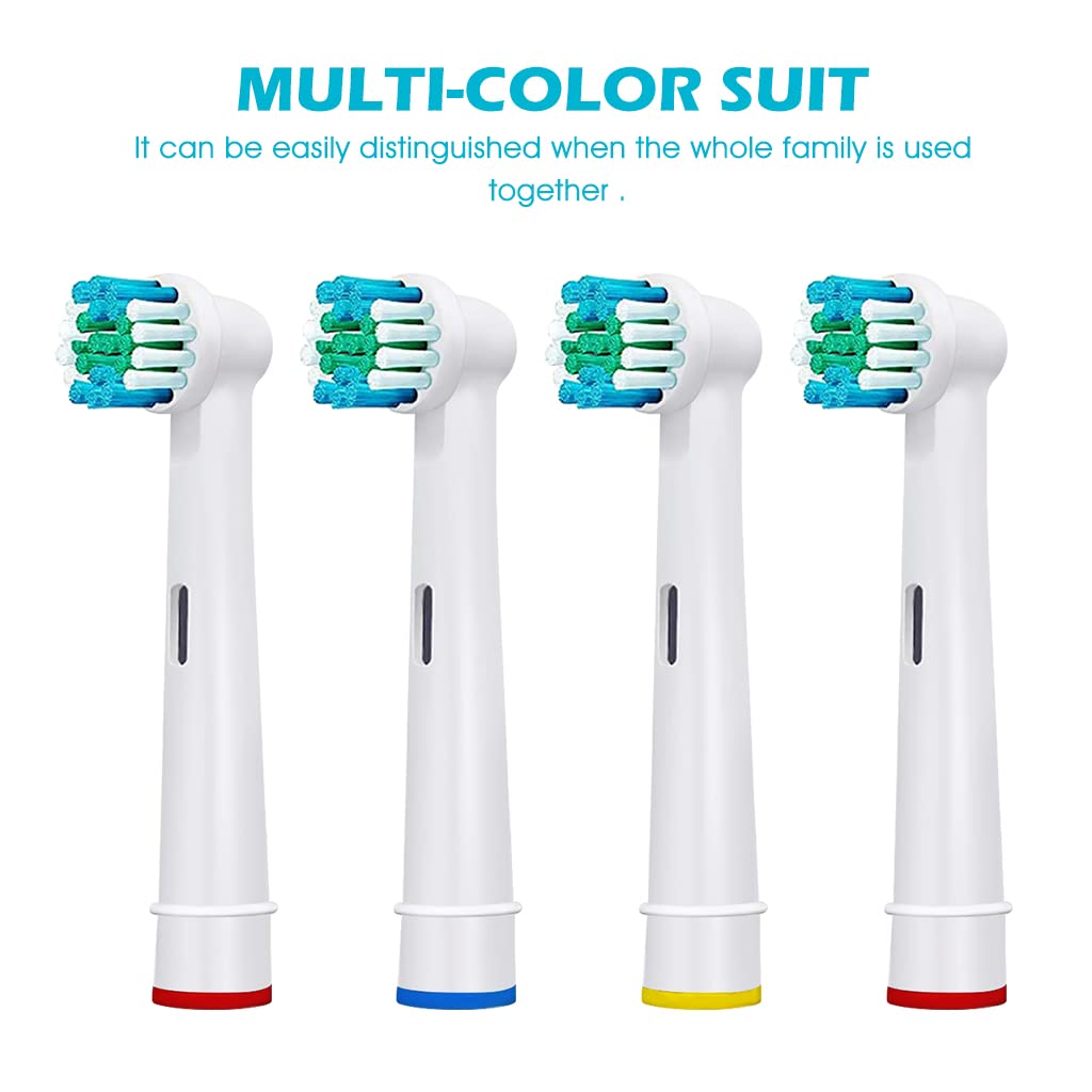 ZORBES® Pack of 8 Replacement Toothbrush Heads Compatible Refills for Most Braun Oral-B Electric Toothbrushes with Classic Precise Clean Replacement Brush Heads