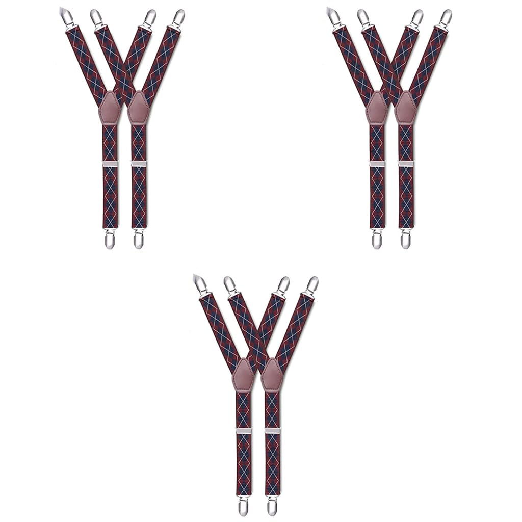 GUSTAVE Shirt Stays for Men with Adjustable Y Shape Straps and Non Slip Locking Clamps | 1 Pair