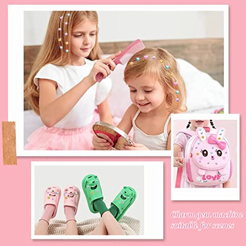 MAYCREATE® Hair Gem Stapler Quick Gems Stamper for Girls Women with 360PCS Kit Glitter Rhinestones Bling in Seconds Hair-Safe Styling Accessories for Birthday Party