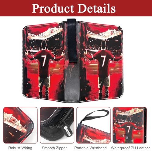 PATPAT® 400 Pockets Soccer Card Binder Autographed Cards Storage Bag Waterproof PU Cover Zipper Organizer Holder Multi Purpose for Game Trade Collectible 2 PCS