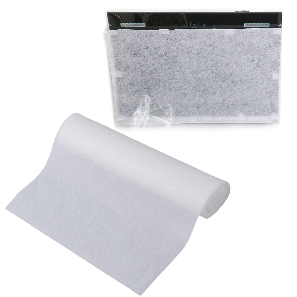 Supvox Oil Blotting Paper Roll for Range Hook 46cm x 5m with Cut-to-Fit Design | Heat Resistant Grease Absorbing Sheet