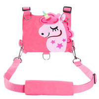SNOWIE SOFT® 3 in 1 Baby Walking Support Toddlers Walking Harnesses with Strap Cartoon Pink Unicorn Toddler Harness Kids Assistant Strap Toddler Walking Harnesses for Toddler 1-3 Years Olds