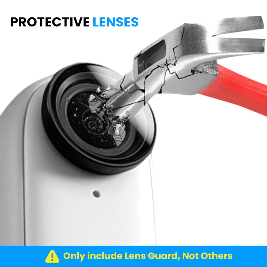 ZORBES Lens Guards for Insta360 GO 3S featuring Snap-On HD Glass Design 22mm Dia | Anti-Glare Protection