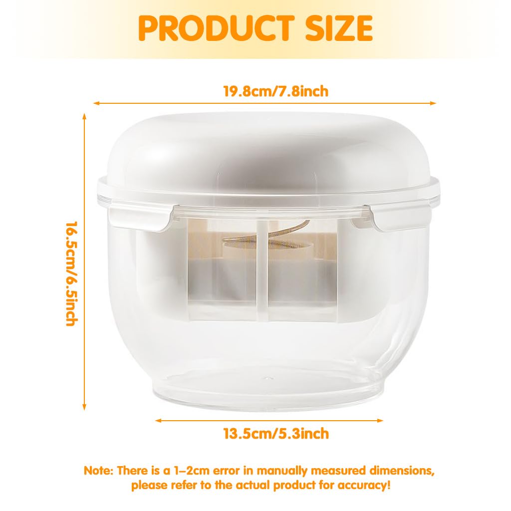 Supvox Yogurt Strainer for Homemade Greek Yogurt with Spring Loaded Press and 3L Capacity | BPA Free Reusable Filter Cup