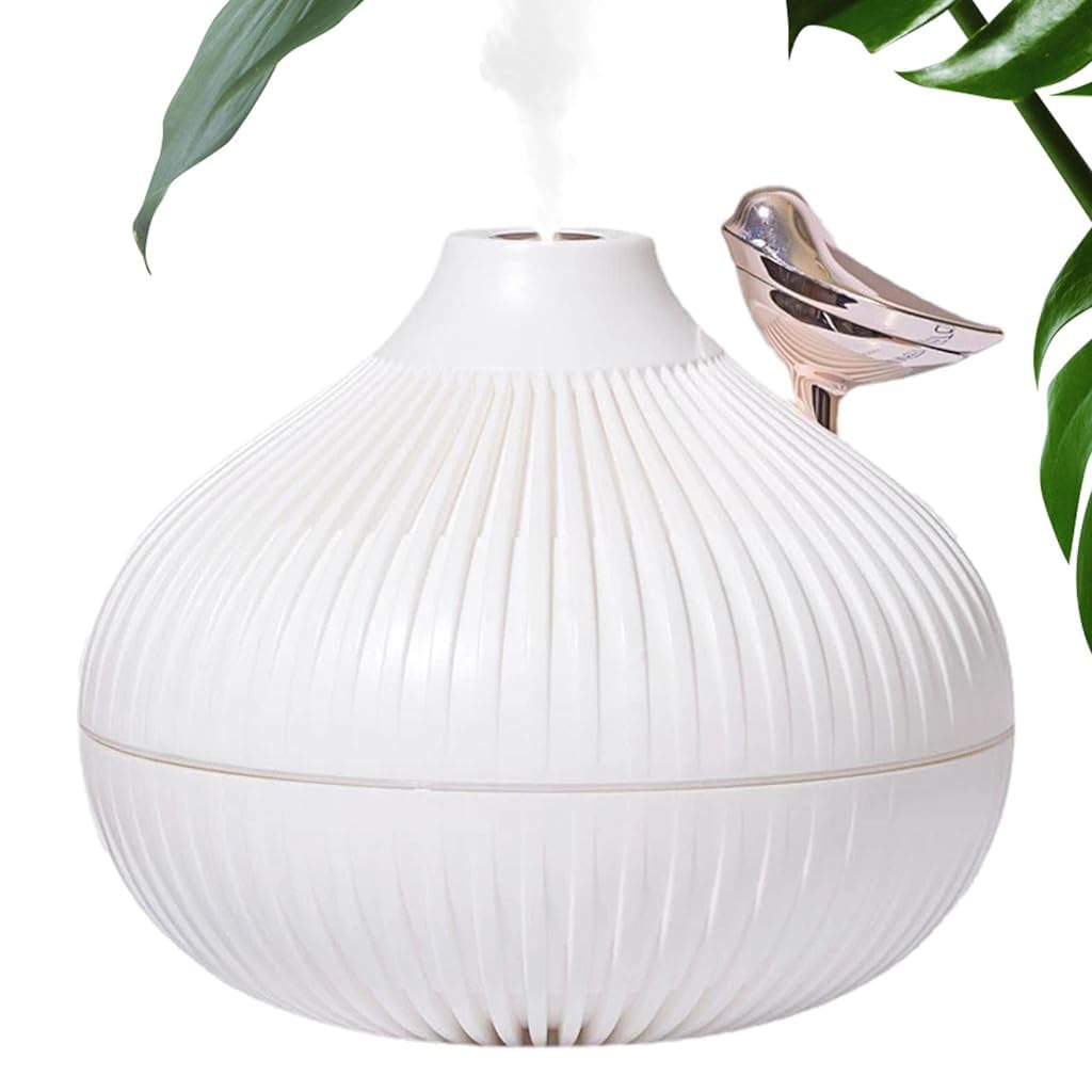 HASTHIP Mini Air Humidifier for Home and Office with 300ml Tank & Ultrasonic Mist | Warm LED Light