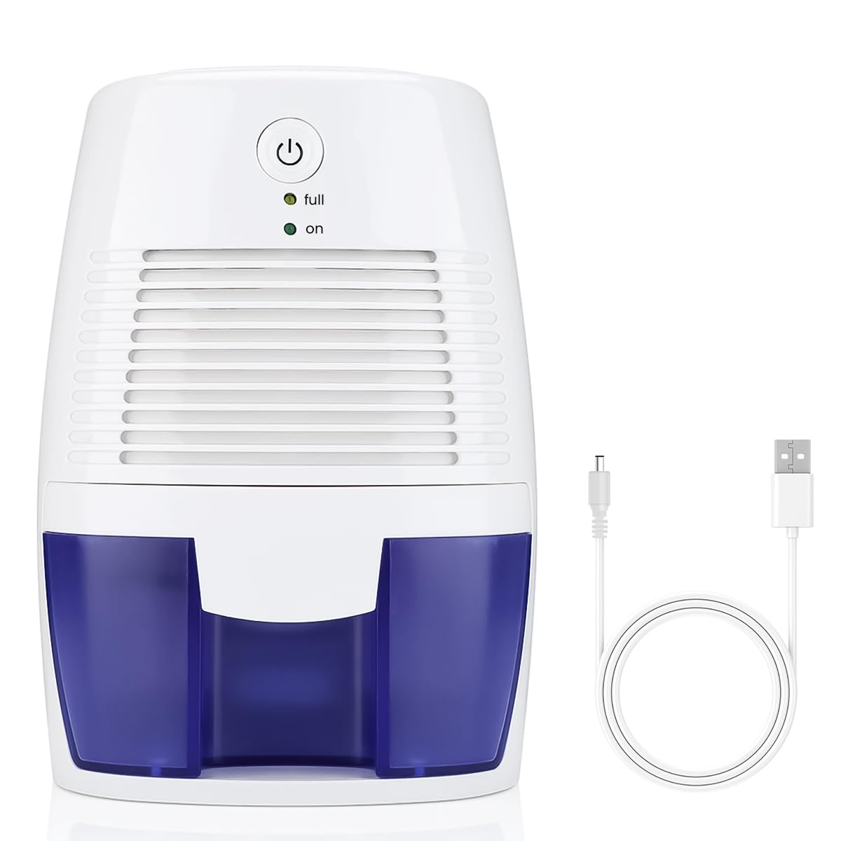 HANNEA Mini USB Dehumidifier for Bedroom and Kitchen featuring Auto Shut-Off 500ml Tank | Ultra-Quiet Portable Design