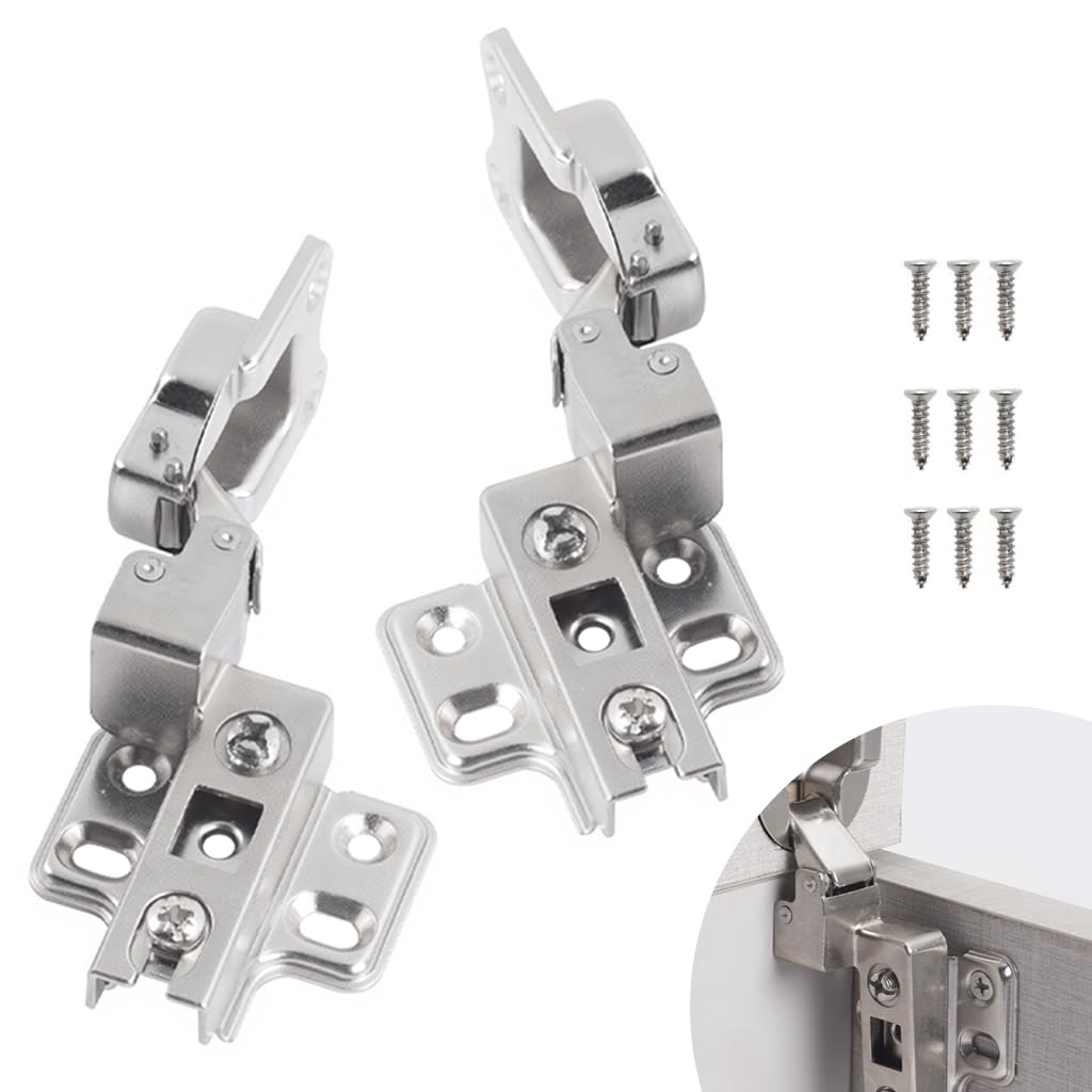 Serplex Door Hinges for Flip Up and Lift Up Cabinets with Soft Close Zinc Alloy Design | 2 Pcs Set