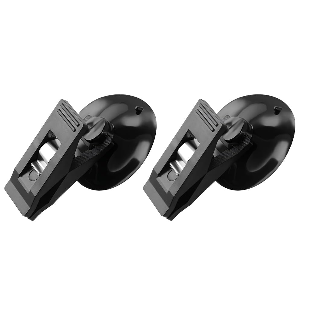 STHIRA Car Suction Cup Clamps 2 Pack for Hanging and Organizing | Removable Reusable Holders