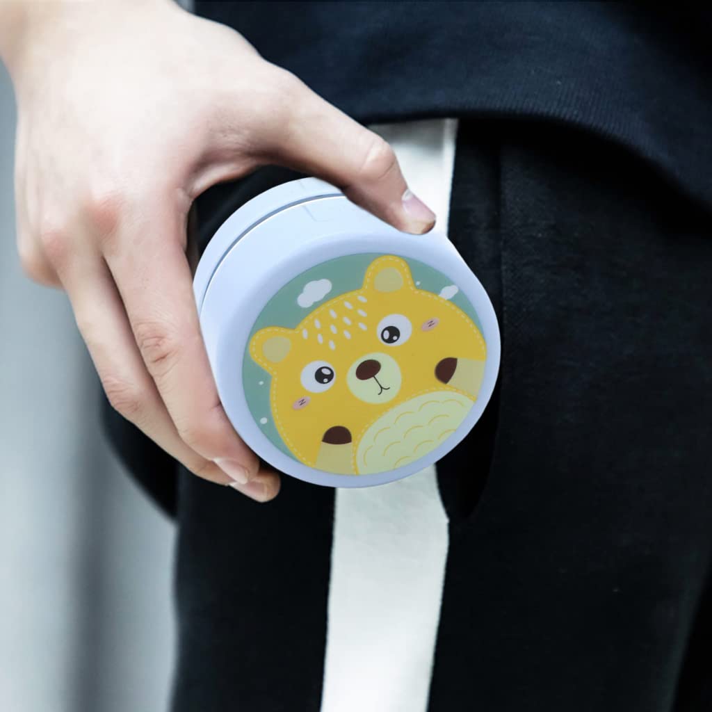 ZORBES Mini Desktop Vacuum Cleaner for Desk and Keyboard with 360° Nylon Brush | Portable Battery Powered Blue