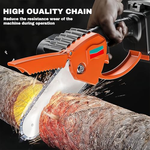HASTHIP® 4PCS Chainsaw Saw Chain 6 Inches with Guide Rail Universal for Wood Cutting Tree Pruning