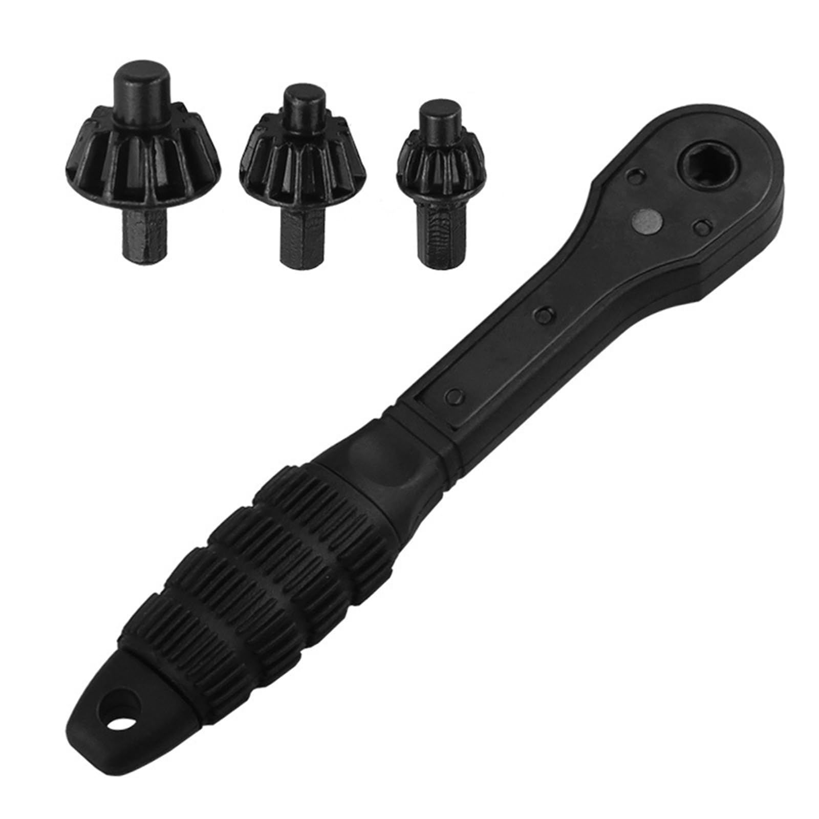 Serplex® 3 IN 1 Drill Chuck Ratchet Spanner, Drill Chuck Key, Ratchet Wrench 3 Modes Applicable Easy Operation Black Carbon Steel Widely Used Multifunctional Use for Universal Electric Drills Spanners