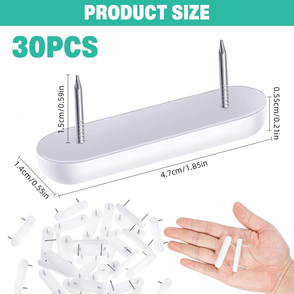 Serplex Furniture Glide Nails for Wooden Chair Legs with Plastic Pads 30Pcs | Anti Scratch Floor Protectors for Hardwood and Tile Floors