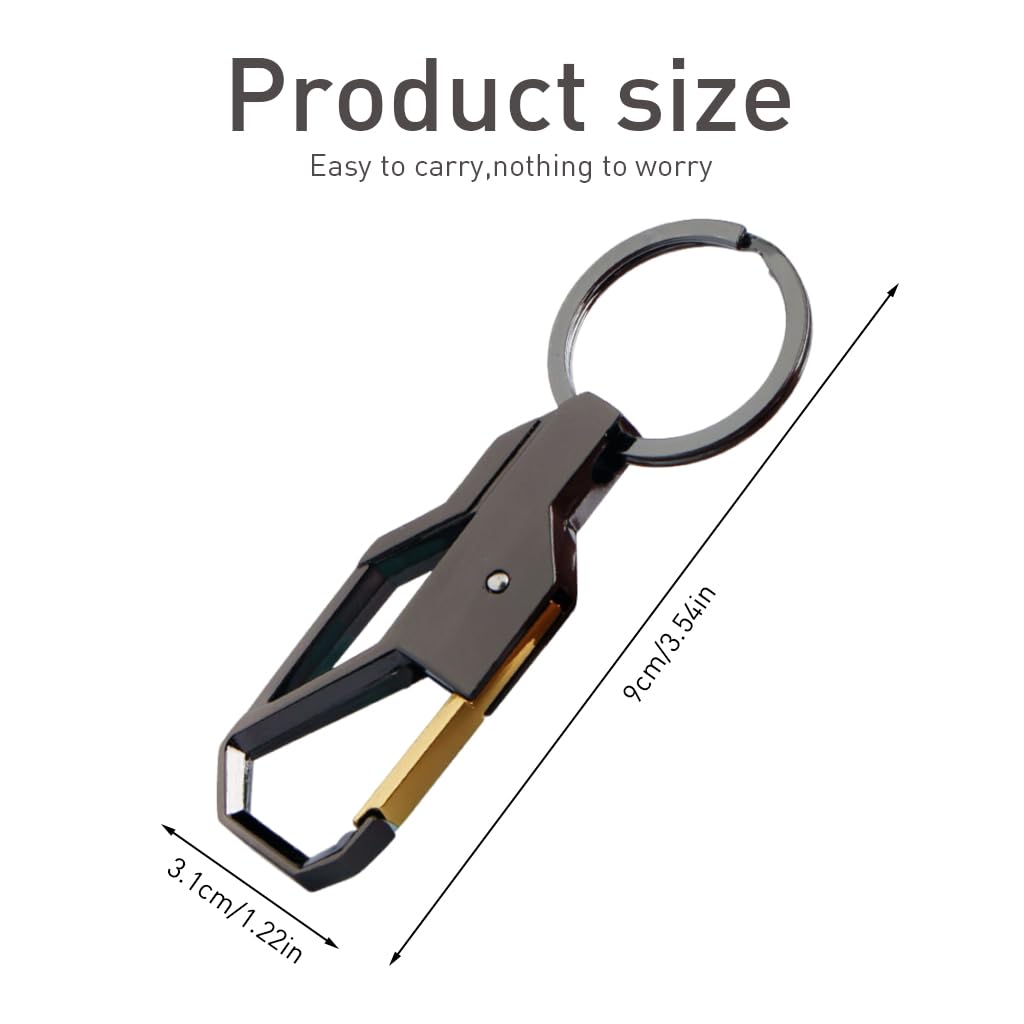 Venzina Key Chain Set for Home and Office featuring Spring Snap Hook | Zinc Alloy 3Pcs