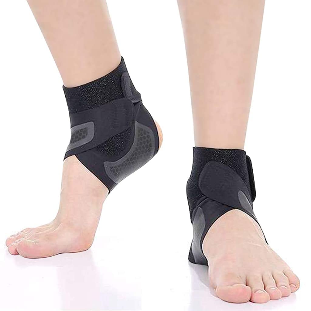 Hannea 1 Pcs Left Foot Breathable Ankle Brace for Sprained Ankle,Stabilize Ligaments,Prevent Re Injury for men & women with Adjustable Wrap