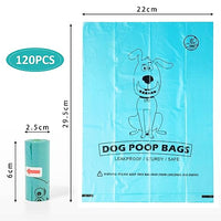 Qpets® 120pcs Dog Poop Bag Biodegradable Dog Poop Bag Large Dog Poop Bag Leakproof Waste Bag Plastic Bag for Dog Walking Dog Supplies