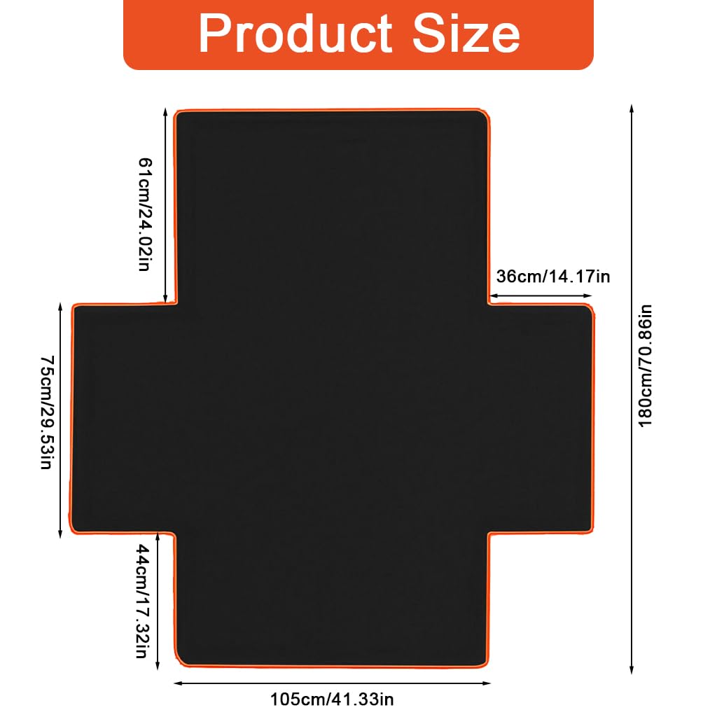 STHIRA Waterproof Car Trunk Mat for Pets 180x105cm with Non Slip Backing | Anti Scratch Cover for Cars and SUVs