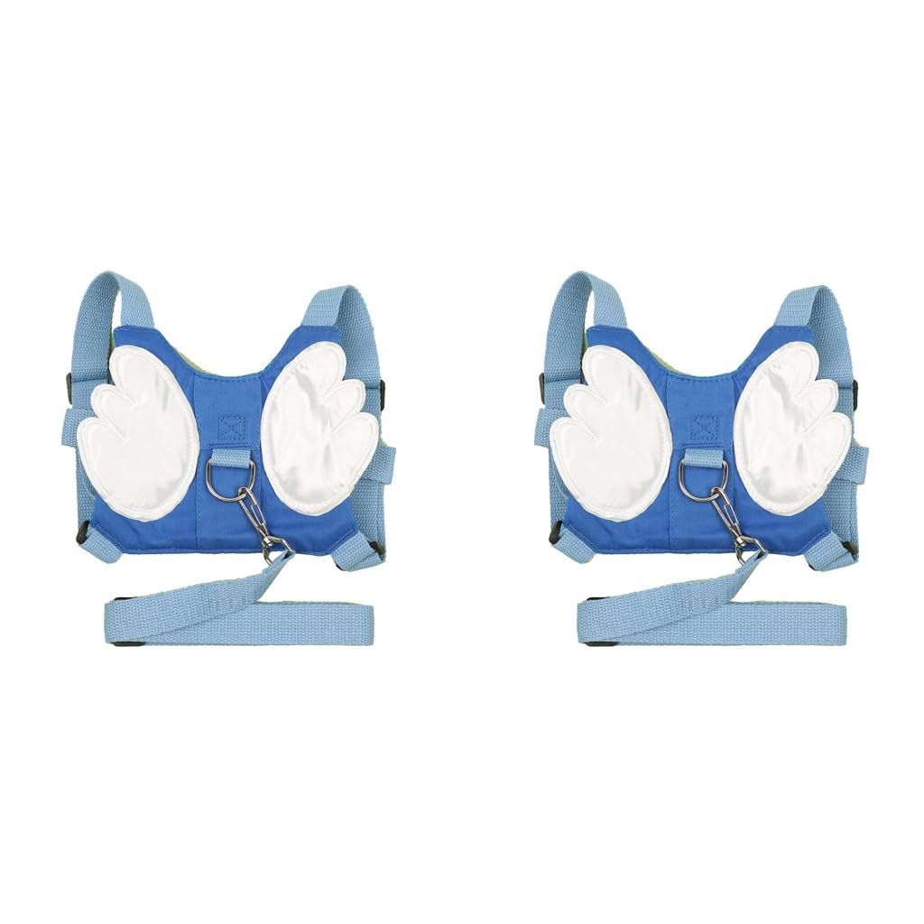 SNOWIE SOFT Baby Safety Walking Harness for Toddlers with Anti-Lost Strap and Leash | 2PCS Blue