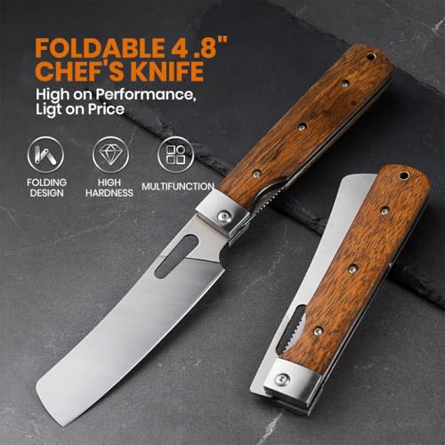 HASTHIP® Folding - Pocket Chef with Stainless Steel Ultra Sharp Blade, Portable Kitchen for BBQ Trip Outdoor