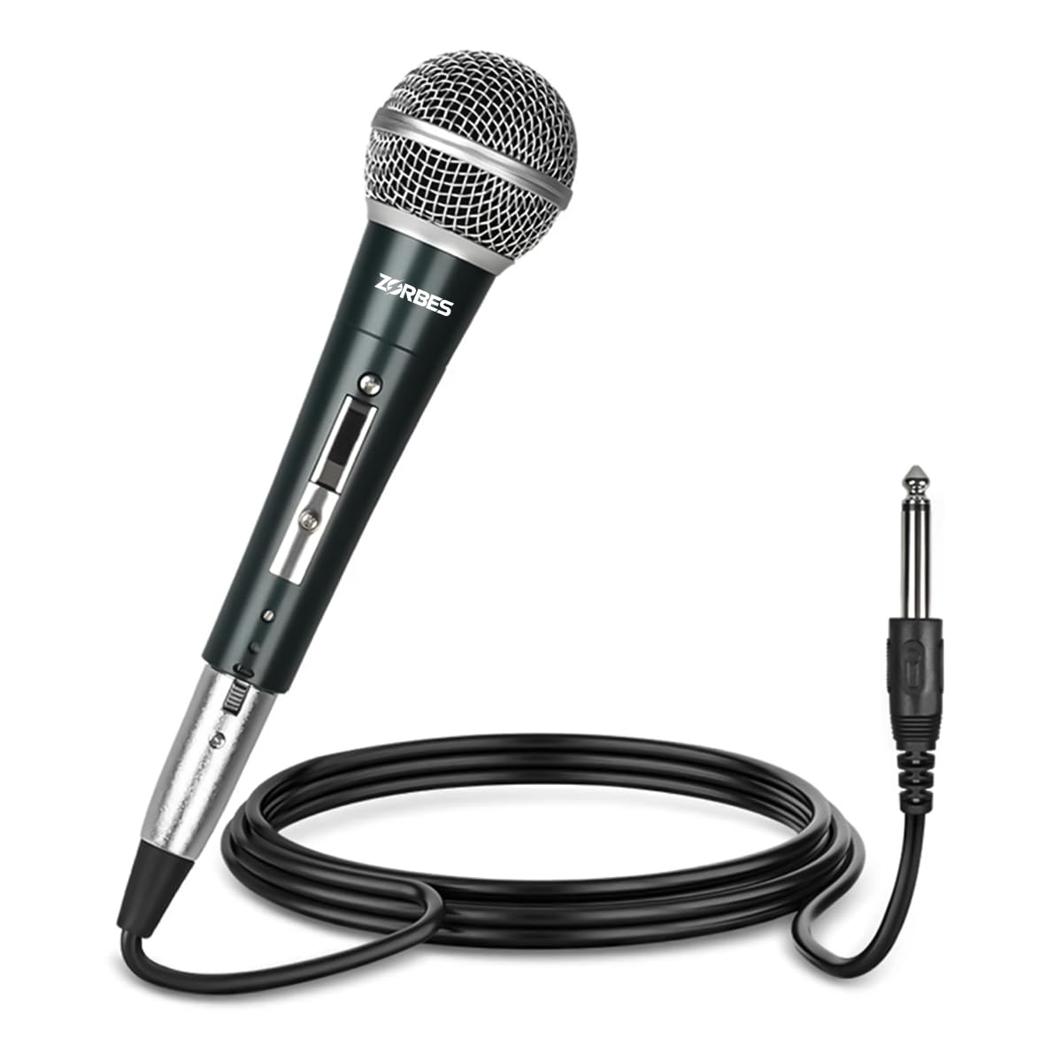Zeitel Handheld Microphone for Karaoke and Live Performances with 11ft Cable | Plug and Play Mic