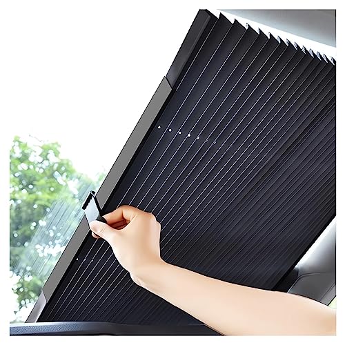 STHIRA® Car Windshield Shades for Front Window | Retractable Automotive Sunshades | Heat and UV Protector Cover | Keeps Vehicle Cool